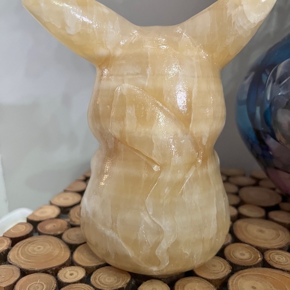 Large Orange Calcite Pikachu!! - Picture 3 of 8